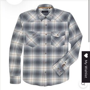 Dakota Men's Gray Plaid Flannel Shirt